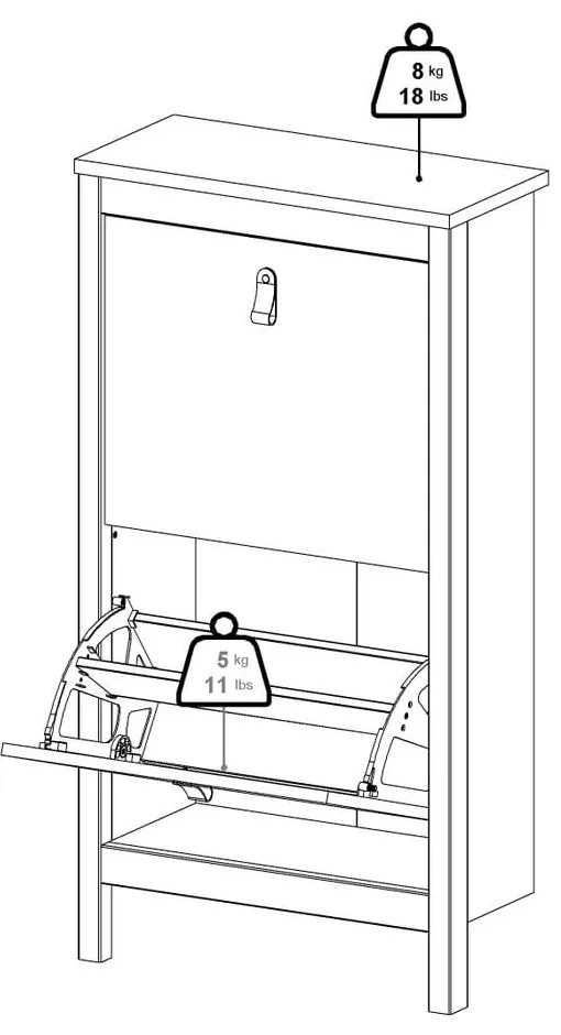 Pantofar grej cu deschidere înclinată Madrid – Tvilum