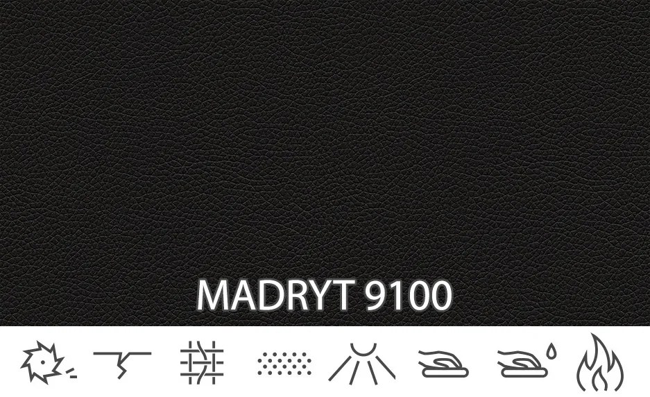 Pat matrimonial Boxspring 180 cm Clady (Negru piele ecologică) (cu sp. depozitare). 1044200