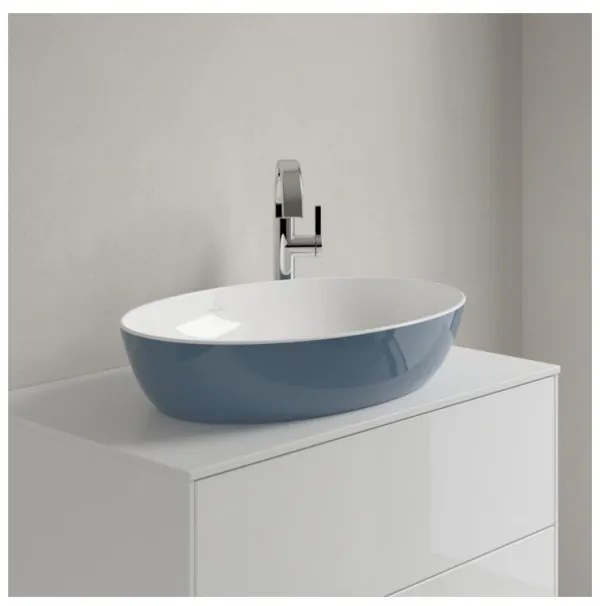 Lavoar pe blat, Villeroy&amp;Boch Artis, material TitanCeram, 61x41cm, Ocean, 419861BCW2