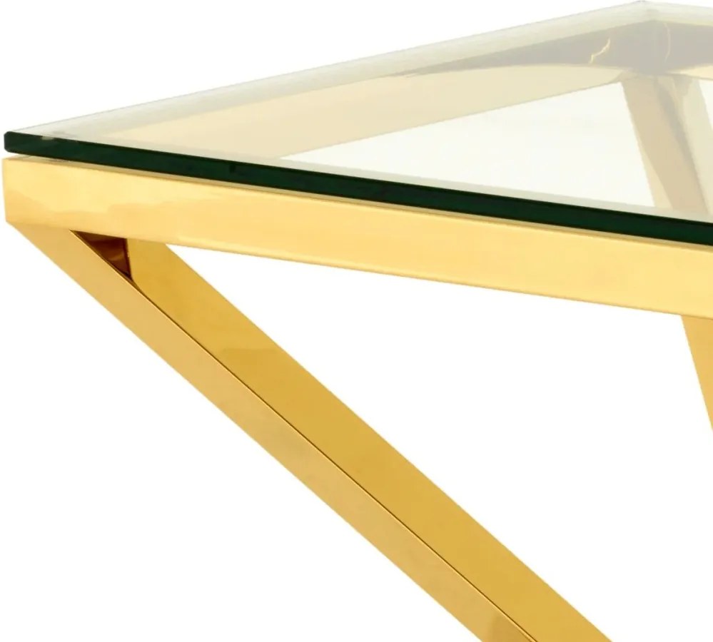 Masuta Living LUX design futurist finisaj auriu, Connor 109876 HZ