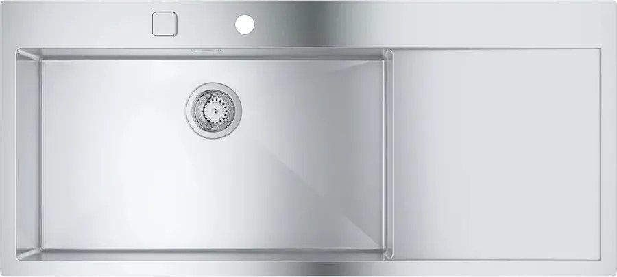 Chiuveta inox Grohe K1000 116x52.1 cm 1 cuva cu picurator orientare stanga
