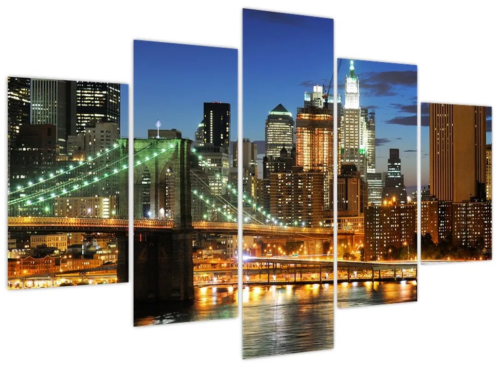 Tablou - Pod cu New York (150x105 cm)
