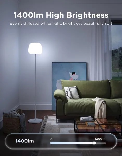 Govee - LED RGBICWW lampă de podea dimabilă LANTERN MATTER LED/24W/230V Wi-Fi 160 cm
