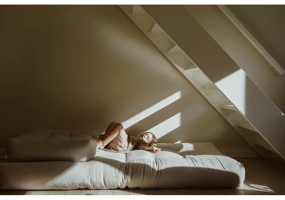 Canapea gri extensibilă 140 cm Hippo - Karup Design