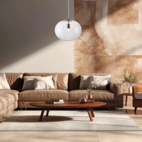 Lustră pe cablu CAMPANIA 1xE27/60W/230V auriu