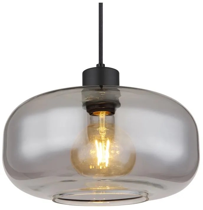 Pendul design modern Giuseppe negru, fumuriu
