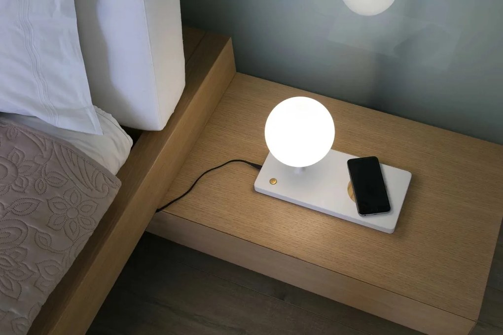 Veioza LED / Lampa de masa ultramoderna USB / Wireless charger NIKO