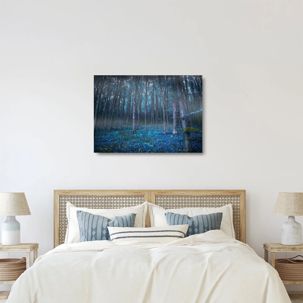 Tablou pe sticlă - Pădurea magică (70x50 cm)