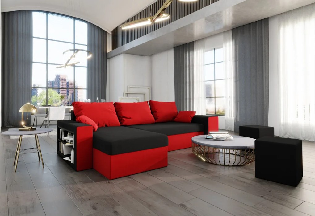 Supermobel Colțar extensibil VEGAS, 253x72x145, rainbow 20/05