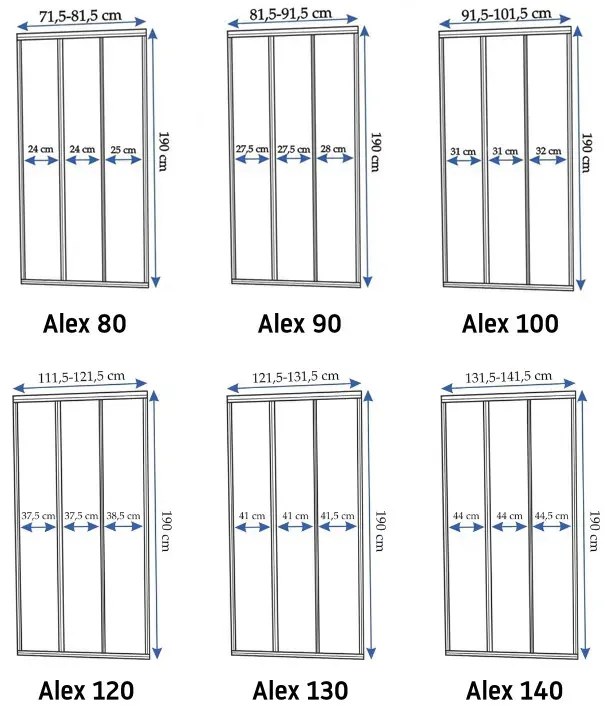 Usa pentru dus Alex 90