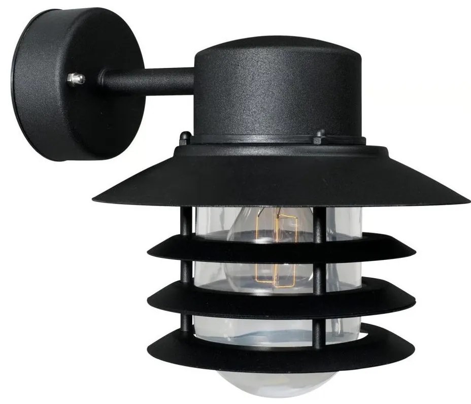 Nordlux - Aplică de exterior VEJERS 1xE27/60W/230V IP54 negru