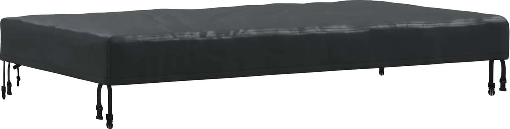 vidaXL Copertă pentru masă Simplu Negru 142 x 82 x 15 cm țesătură