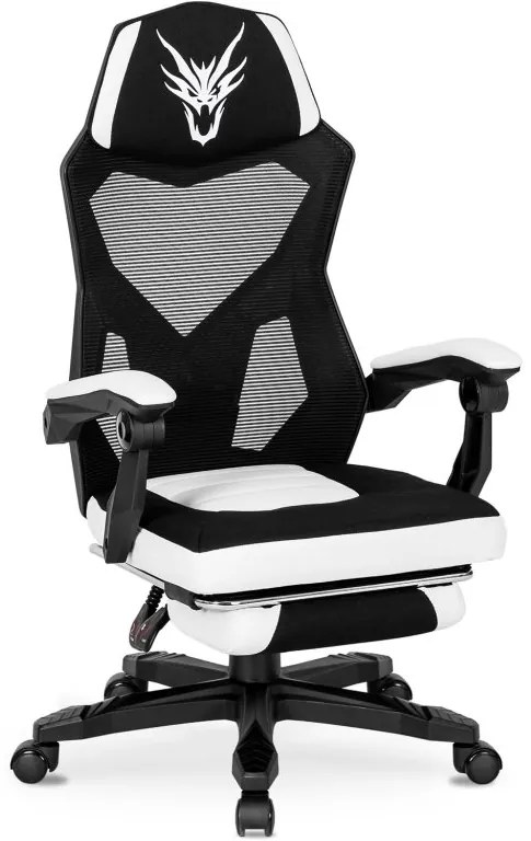 JAKS Scaun de gaming BING negru roșu