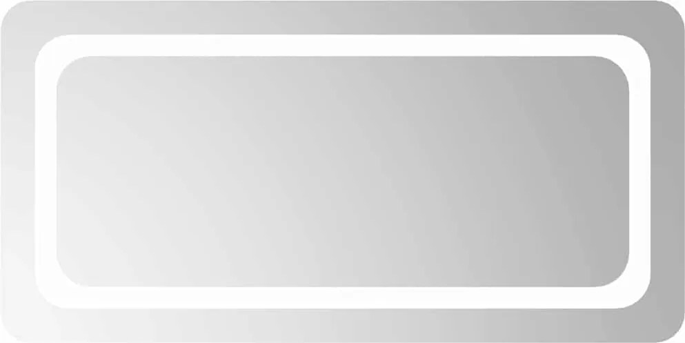 vidaXL Oglindă de baie cu LED, 80x40 cm