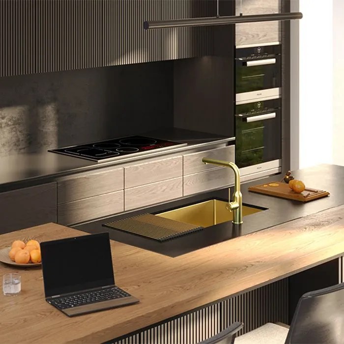 Chiuveta inox ANTHONY 80 auriu