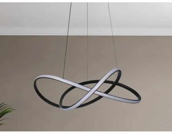 Lustră LED reglabilă suspendată pe cablu LED/85W/230V 3000-6500K + telecomandă