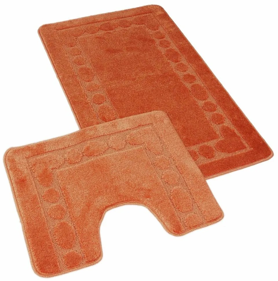 Set de covorașe de baie Kvalitex Cadru terra, 60 x 100 cm, 60 x 50 cm