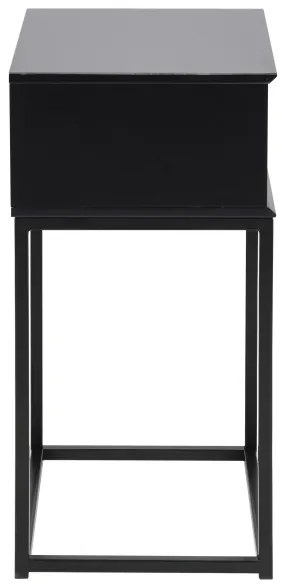 Noptieră CARLY antracit, design modern și finisaj elegant