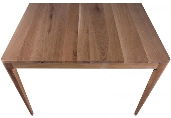 Masa dining, natur, din lemn de stejar, L180 cm, aspect rustic, Ernest