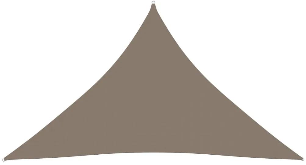 Panza parasolar, taupe, 3x4x4 m, tesatura oxford, triunghiular Gri taupe, 3 x 4 x 4 m