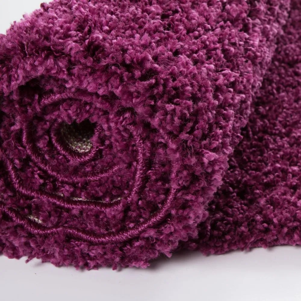 Covor Shaggy frumos violet Lăţime: 140 cm | Lungime: 190 cm