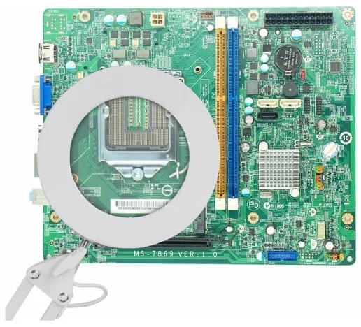 Lampă LED dimabilă de masă cu lupă Extol LED/8W/5V 2900/4500/7500K alb