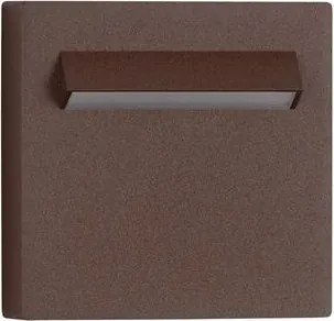 Spot aplicat exterior LED 3000K, IP65 RECTO corten