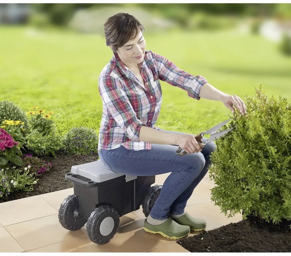 Cutie de grădină cu roți - Maximex