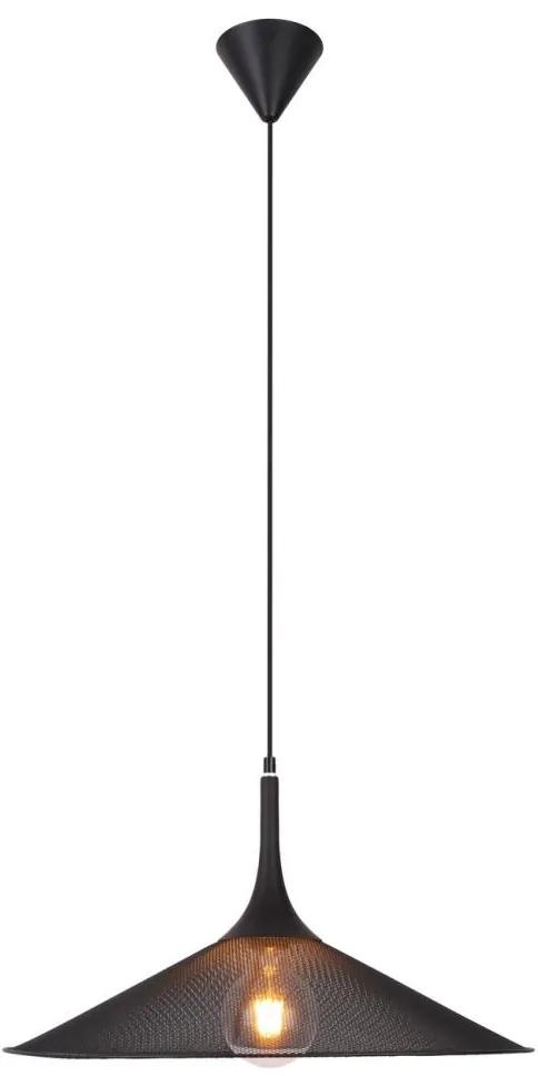Lustră pe cablu KIRUNA 1xE27/40W/230V d. 50 cm neagră