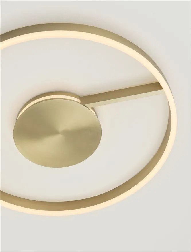 Lustra circulara aluminiu bronz LED CCT SIENA 60cm