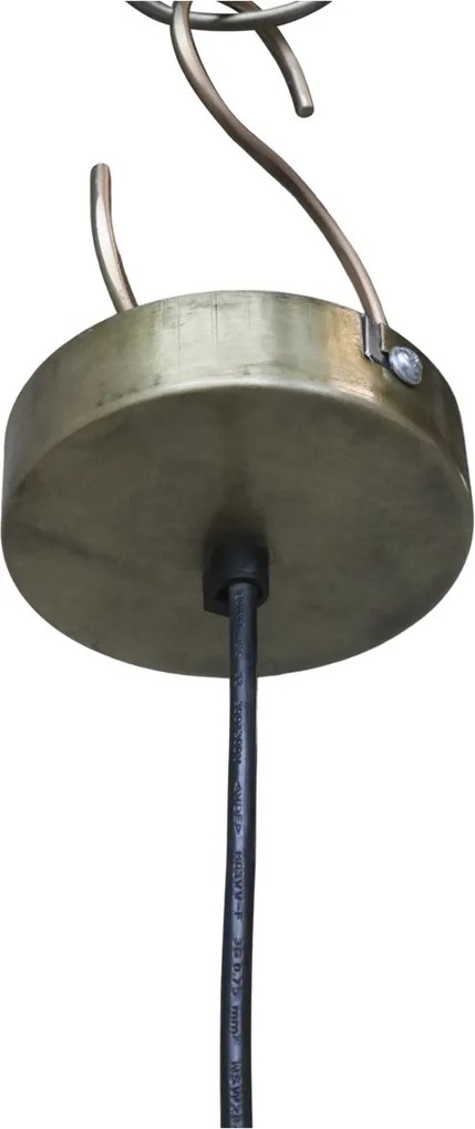 Lustra din lemn de mango si rattan, 25W, Aleia
