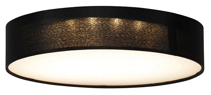 Plafonieră inteligentă neagră 30cm incl. LED RGB cu telecomandă - Taiko
