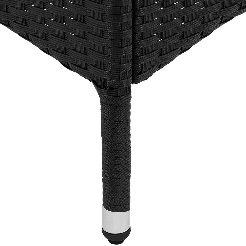Deuba Set ratan de gradina Berlin 1+4 - negru