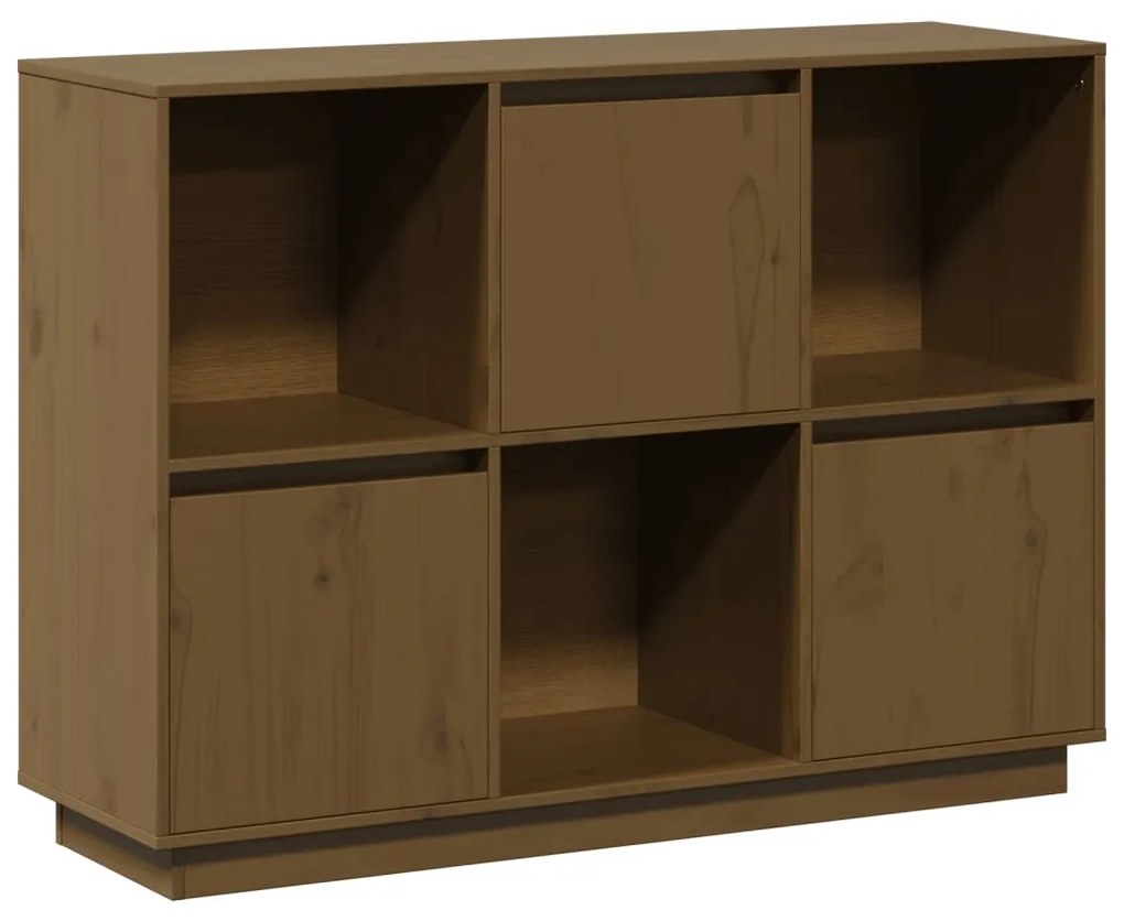 814357 vidaXL Servantă, maro miere, 110,5x35x80 cm, lemn masiv de pin