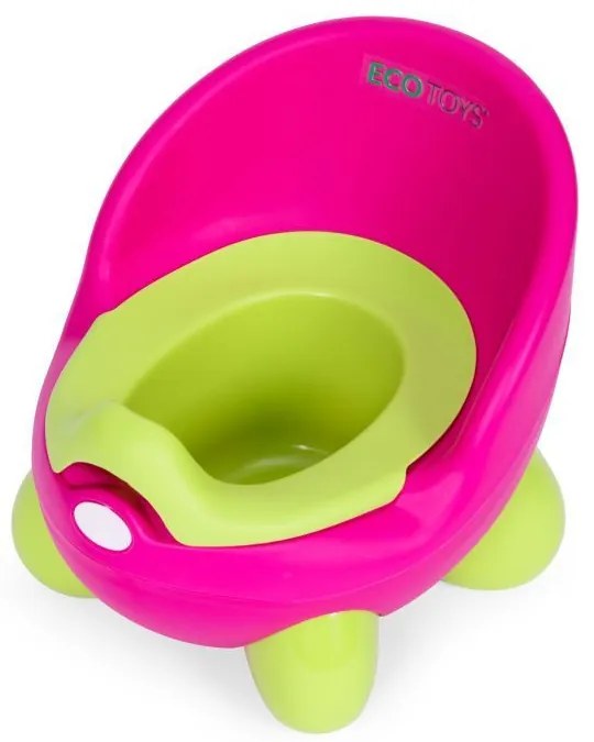 Ghiveci cu inserție detașabilă, picioare anti-alunecare roz-verde