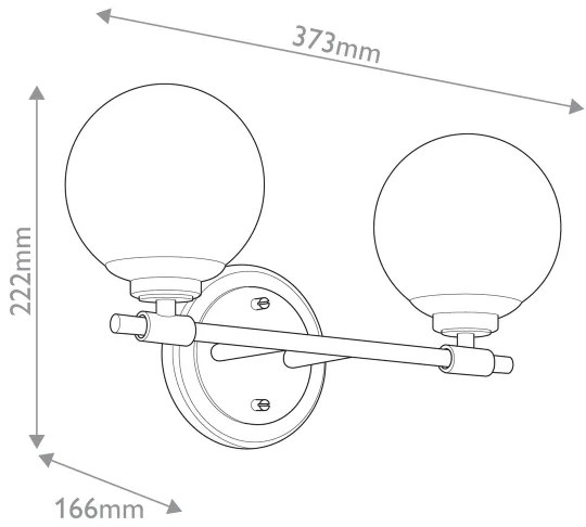 Aplică LED pentru baie Kichler KL-BENNO2-CPZ BENNO 2xG9/3W/230V IP44 alamă