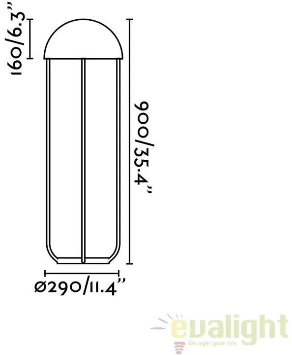 Lampadar LED / Lampa de podea design deosebit ELLYFISH 24521