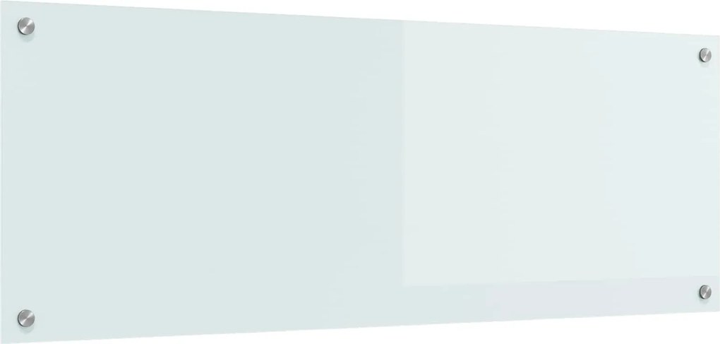 vidaXL Panou de bucătărie Alb 110 x 40 cm sticlă securizată