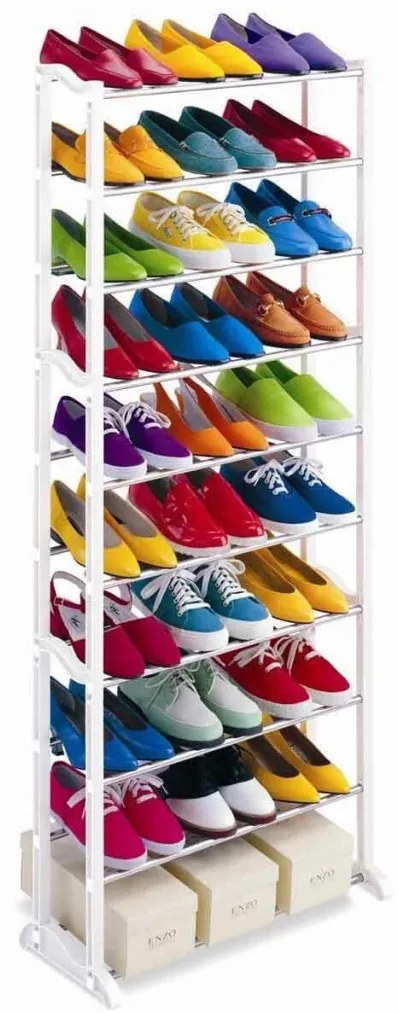 Pantofar cu 10 nivele - alb