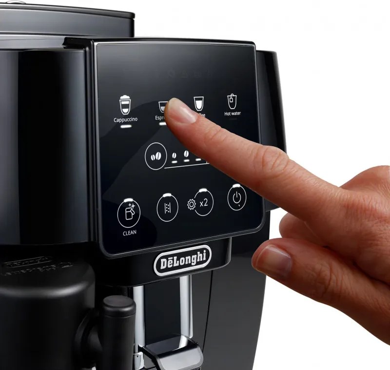 Mașină de espresso Delonghi Magnifica START ECAM220.60.B, 1450 W, 15 bari, 1,8 L, 4 programe, 13 setări de măcinare, LatteCrema Hot, opțiune Bean, negru