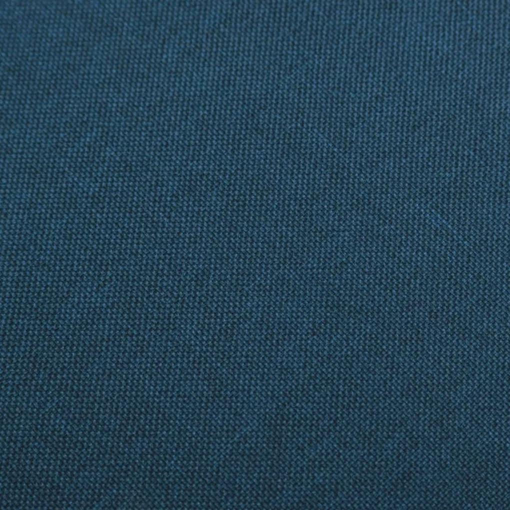 Scaune de bar, 2 buc., albastru, material textil Albastru, 2
