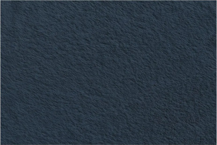 Fotoliu bean bag albastru închis cu tapițerie din blană artificială Lilibet – Bobochic Paris