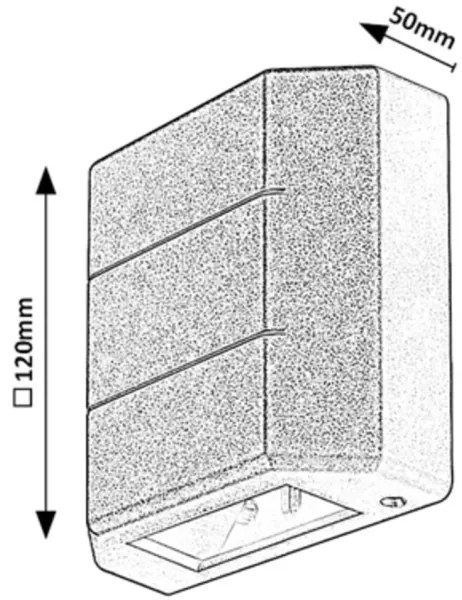 Aplică LED de exterior LIPPA LED/6W/230V IP54 albă Rabalux 7320