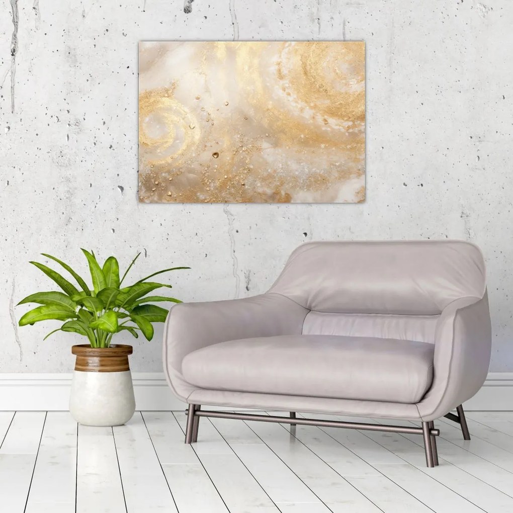 Tablou pe sticlă - Textura modelată (70x50 cm)