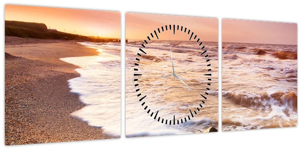 Tablou - Mare (cu ceas) (90x30 cm)