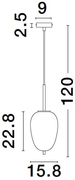 Lustra/Pendul design modern LATO D-15,8cm