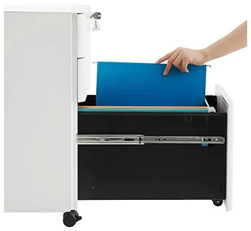 Dulap mobil cu incuietoare, Songmics, Alb, OFC030W01, 30 x 46 x 59 cm