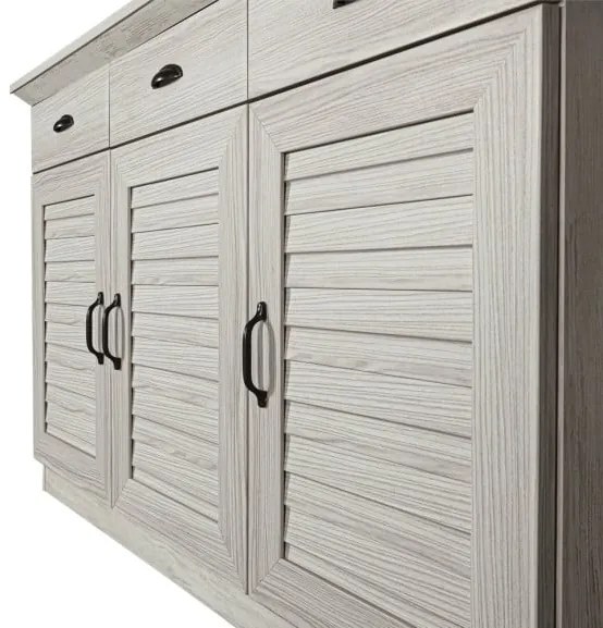 Comoda Jardine Cu 3 Usi Si 3 Sertare, 129.5 Cm