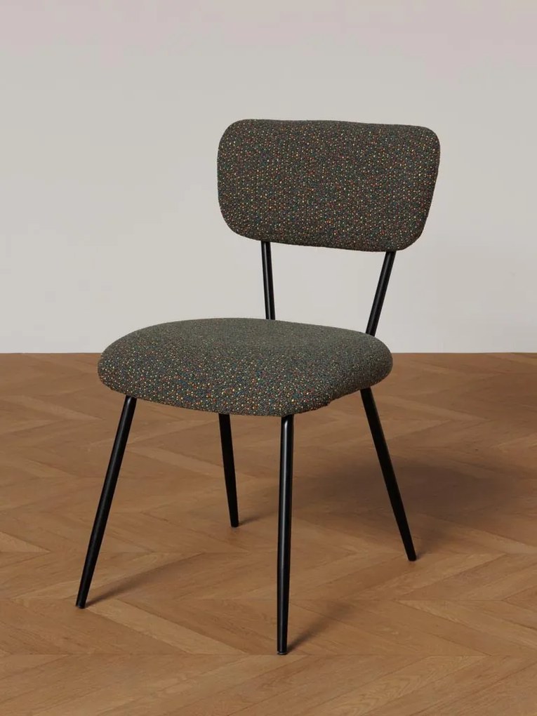 Scaun dining multicolor din textil, Kiwi