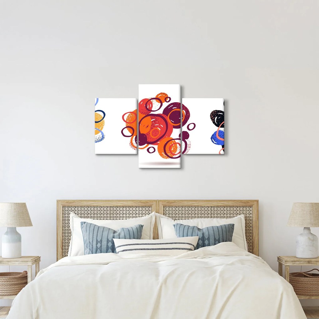 Tabloul cercuri colorate (90x60 cm)